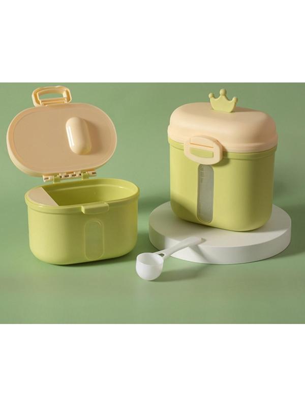 Контейнер для хранения детского питания «Корона», 360 гр., цвет зеленый
