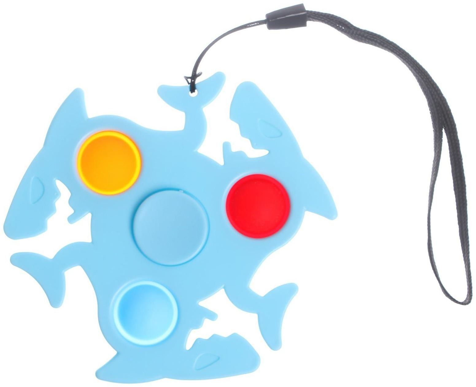 Спиннер «Акула», симпл-димпл, цвета МИКС