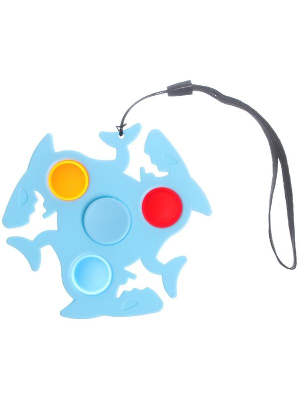 Спиннер «Акула», симпл-димпл, цвета МИКС