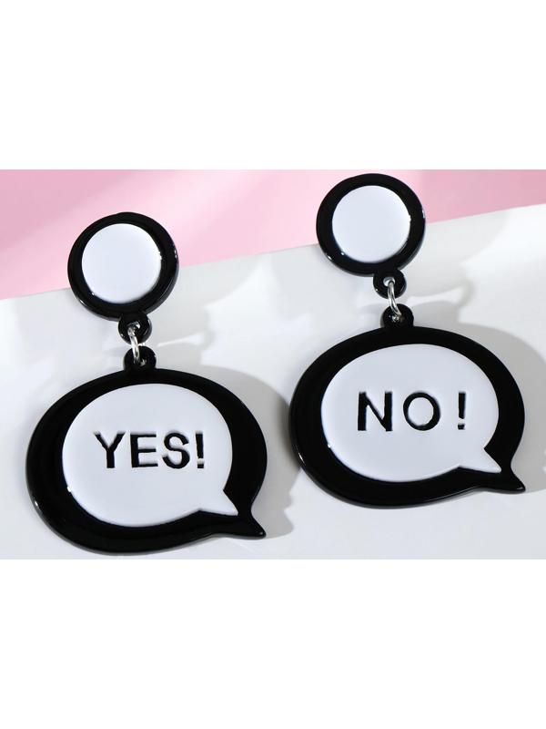 Серьги акрил 