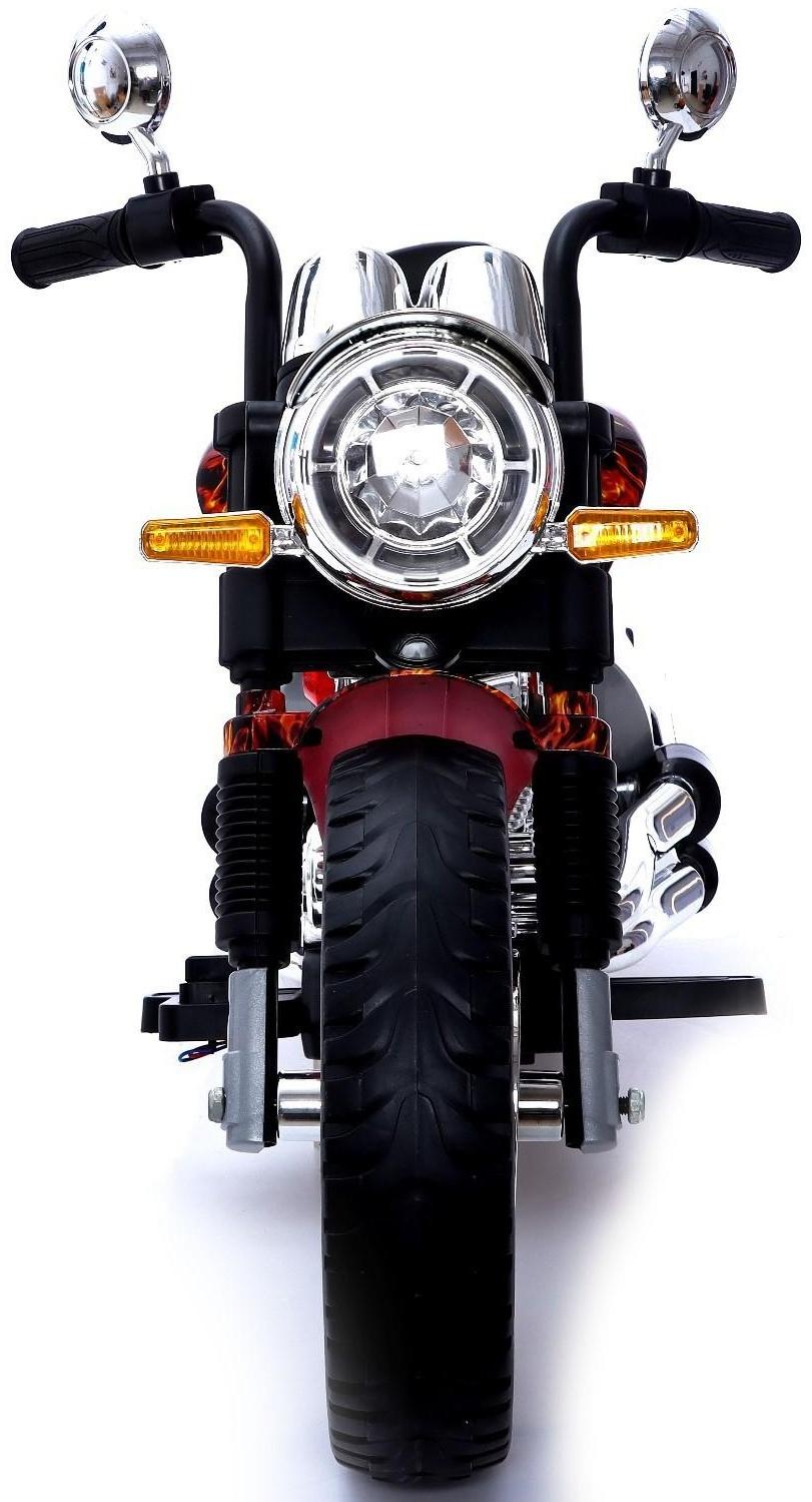 Электромотоцикл «Чоппер», 2 мотора, цвет пламя, глянец