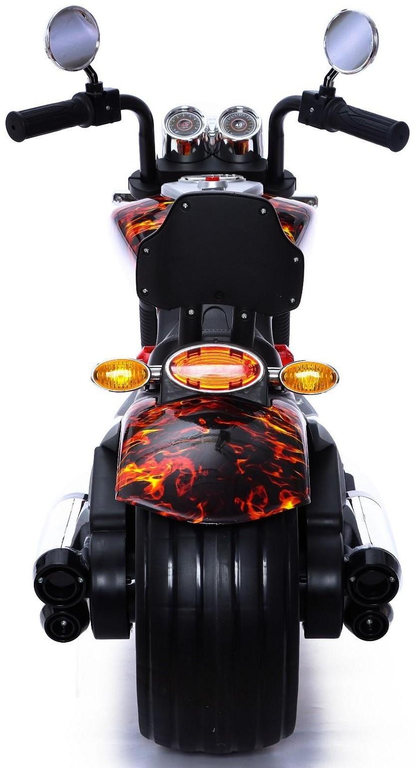 Электромотоцикл «Чоппер», 2 мотора, цвет пламя, глянец