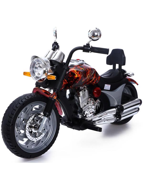 Электромотоцикл «Чоппер», 2 мотора, цвет пламя, глянец