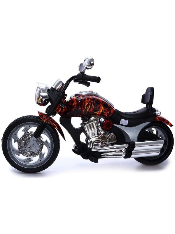 Электромотоцикл «Чоппер», 2 мотора, цвет пламя, глянец