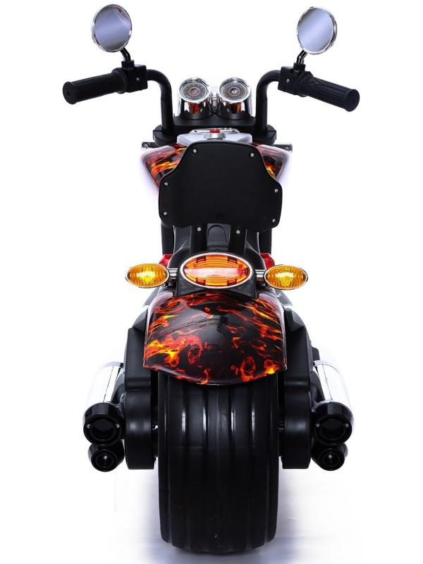 Электромотоцикл «Чоппер», 2 мотора, цвет пламя, глянец