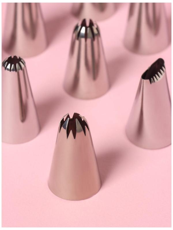 Набор насадок кондитерских KONFINETTA, 9 шт, d=2,5 см