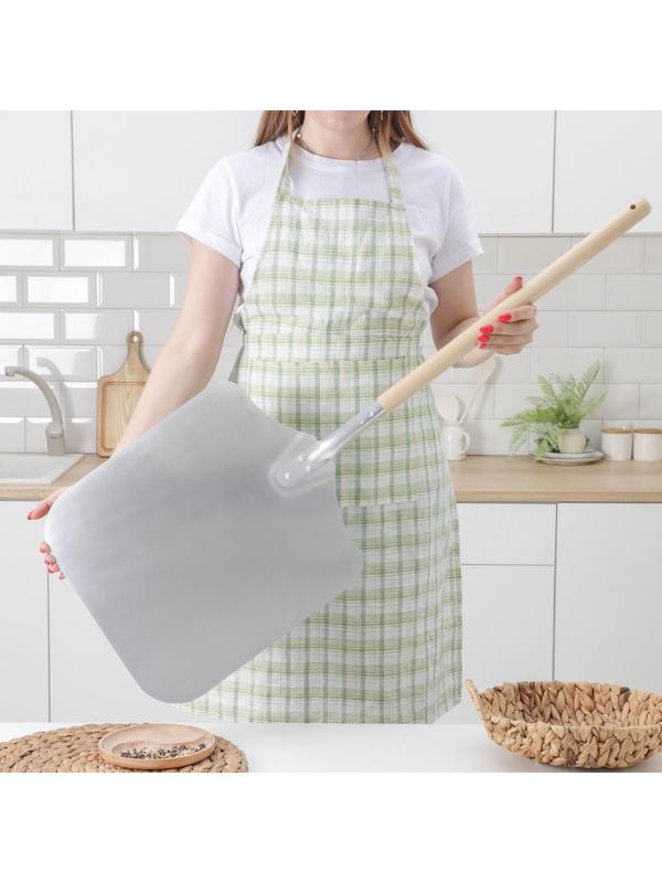 Лопата для пиццы из нержавеющей стали «Общепит», 96×35,5×2 см, полотно 35,5×40 см, толщина 1,5 мм