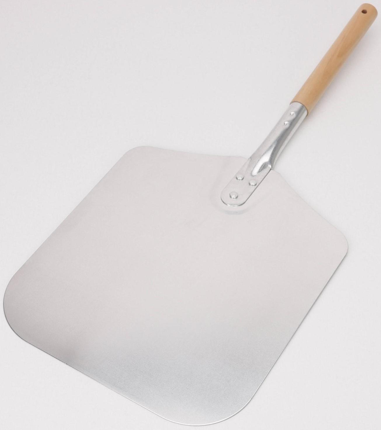 Лопата для пиццы из нержавеющей стали «Общепит», 66×30,5×2 , полотно 35,5х31 см, толщина 1,5 мм