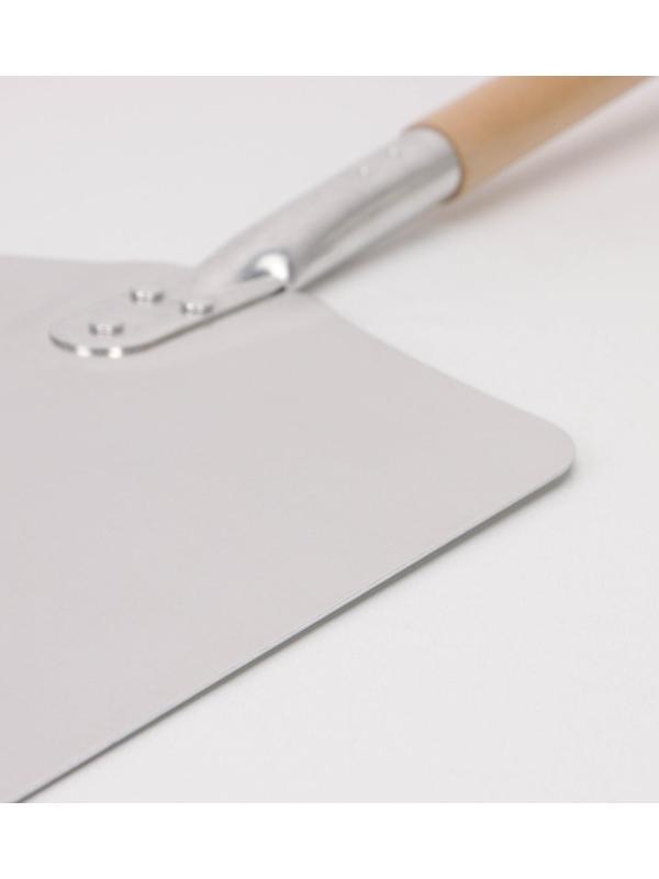 Лопата для пиццы из нержавеющей стали «Общепит», 66×30,5×2 , полотно 35,5х31 см, толщина 1,5 мм