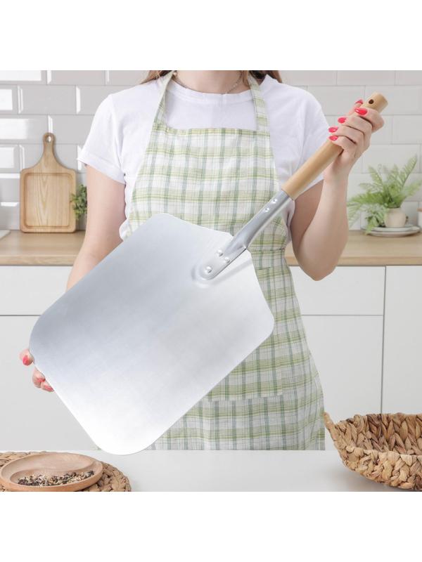 Лопата для пиццы из нержавеющей стали «Общепит», 66×30,5×2 , полотно 35,5х31 см, толщина 1,5 мм