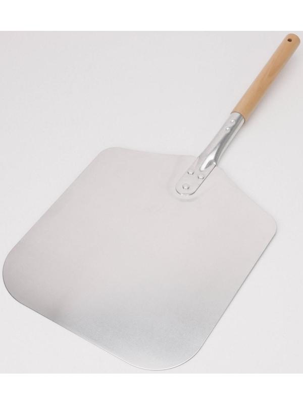 Лопата для пиццы из нержавеющей стали «Общепит», 66×30,5×2 , полотно 35,5х31 см, толщина 1,5 мм