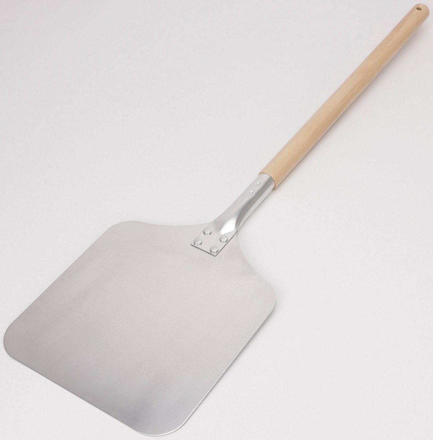 Лопата для пиццы из нержавеющей стали «Общепит», 83×23×2 см, полотно 23×26 см, толщина 1,5 мм