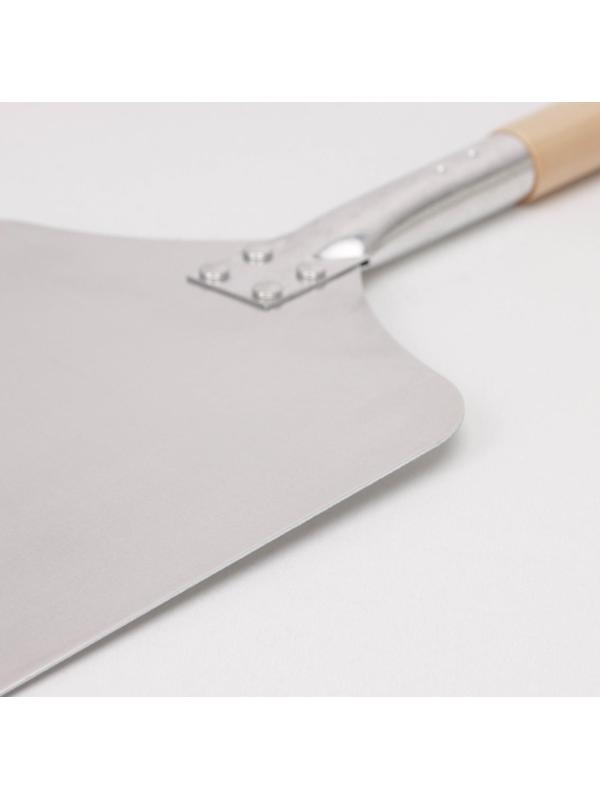 Лопата для пиццы из нержавеющей стали «Общепит», 83×23×2 см, полотно 23×26 см, толщина 1,5 мм