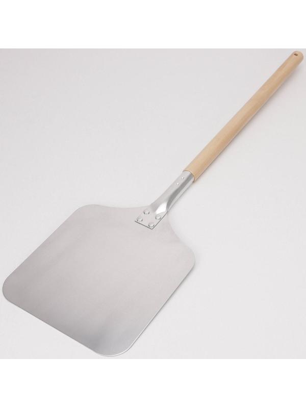 Лопата для пиццы из нержавеющей стали «Общепит», 83×23×2 см, полотно 23×26 см, толщина 1,5 мм
