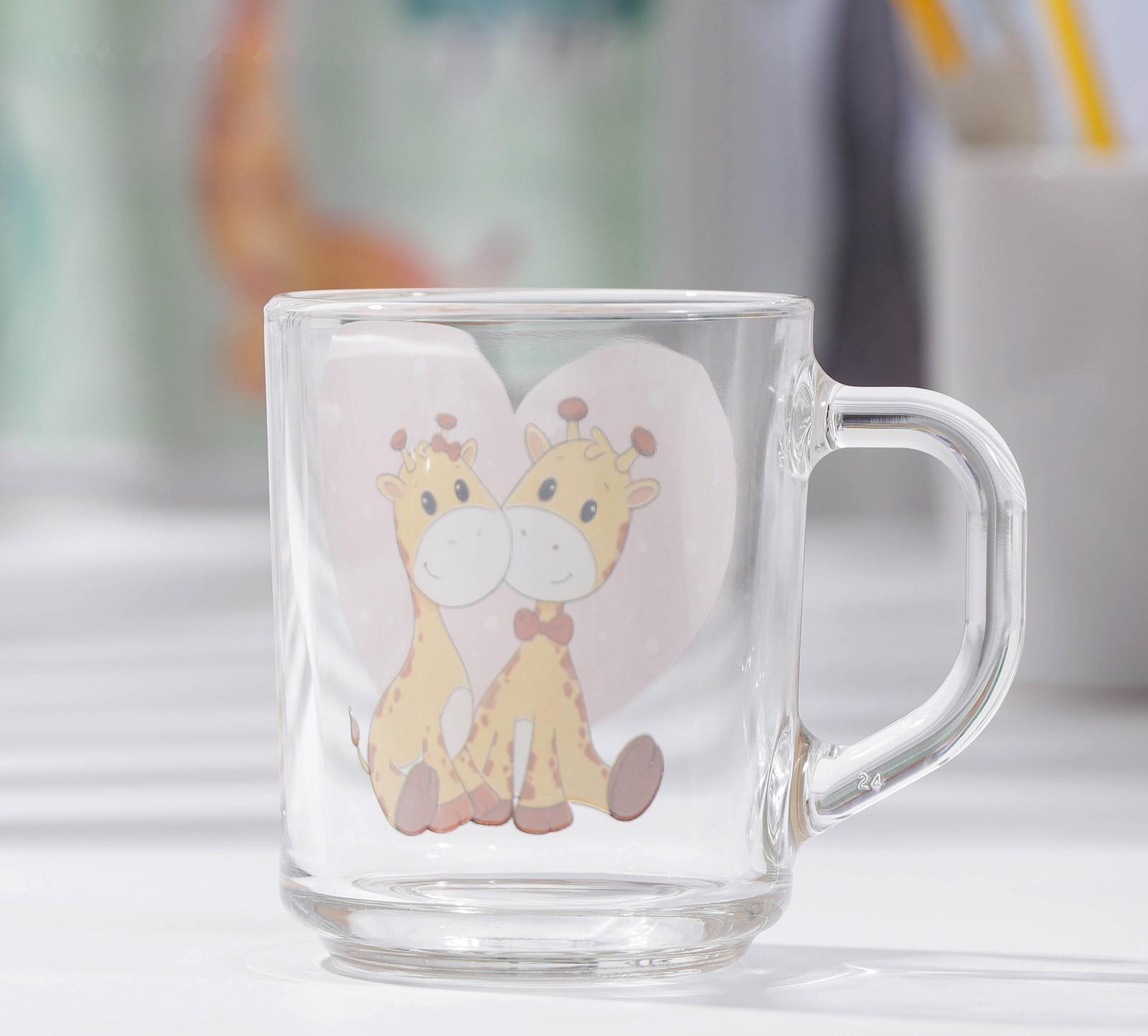 Кружка детская Доляна «Жирафы», 200 мл