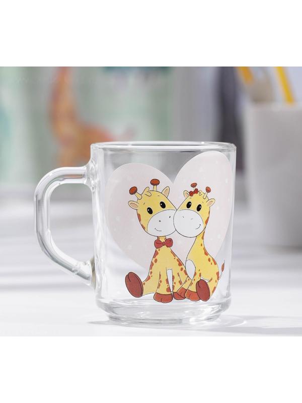 Кружка детская Доляна «Жирафы», 200 мл