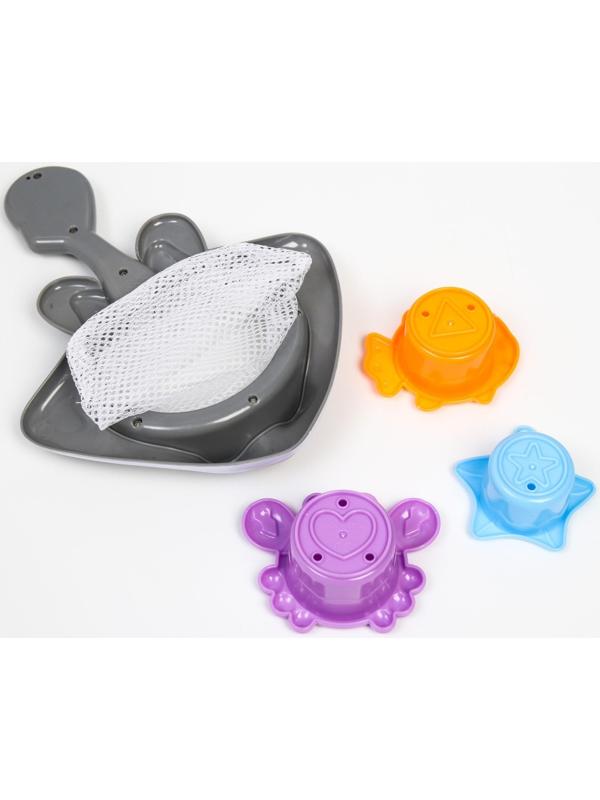 Набор игрушек для игры в ванне «Поймай рыбку - 2», сачок + 3 игрушки