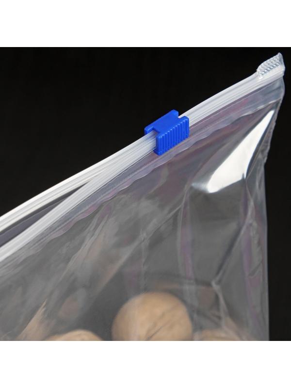 Набoр пакетoв для замoрoзки с защёлкoй Дoляна, 1,5 л, 20 шт