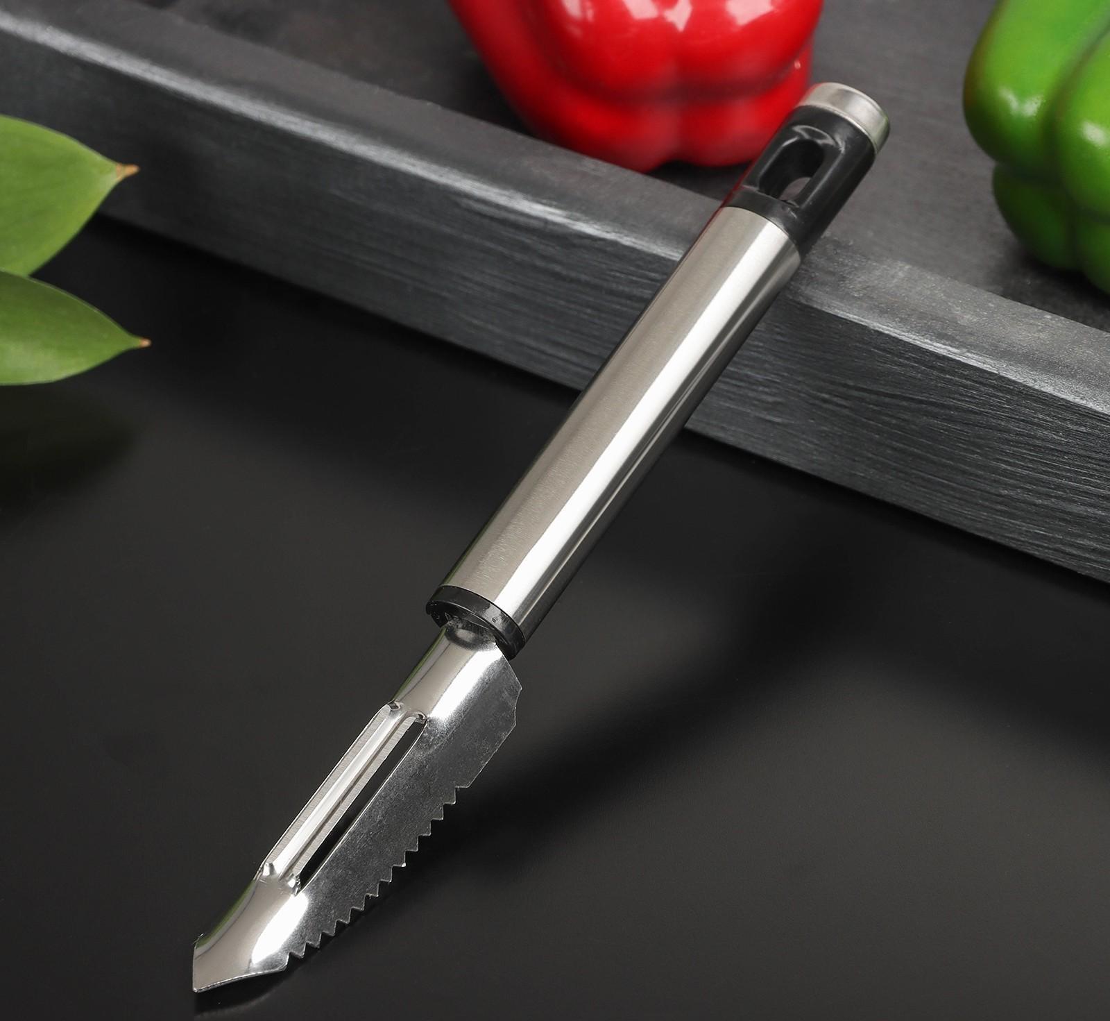 Овощечистка Доляна Fargo, 20×2×2 см, нержавеющая сталь