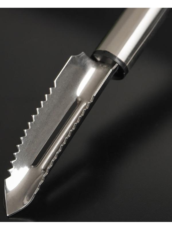 Овощечистка Доляна Fargo, 20×2×2 см, нержавеющая сталь