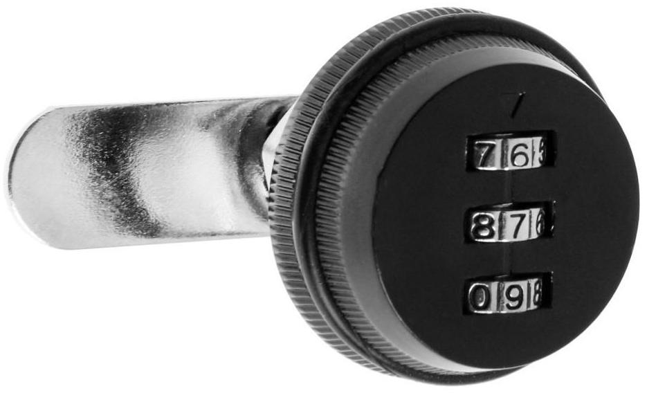 Замок кодовый ТУНДРА, для почтового ящика, цвет черный, длина резьбовой части 20 мм