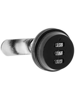 Замок кодовый ТУНДРА, для почтового ящика, цвет черный, длина резьбовой части 20 мм