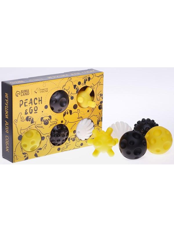 Набор мячей для собак Peach and go 5 шт.