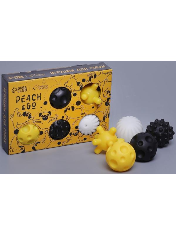 Набор мячей для собак Peach and go 5 шт.