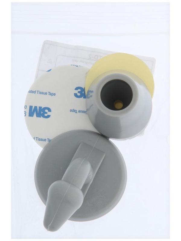 Дверной ограничитель LOCKLAND, изогнутый, цвет серый