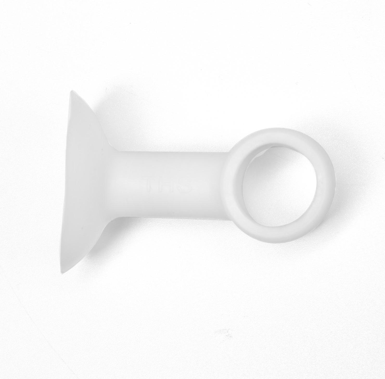 Дверной ограничитель LOCKLAND на ручку, d=15 мм, h=50 мм, цвет белый