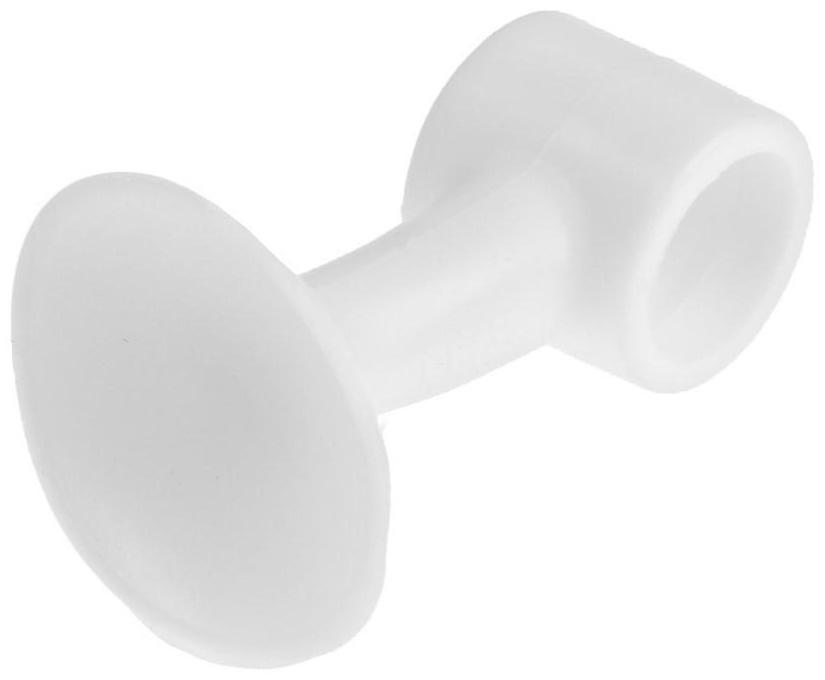 Дверной ограничитель LOCKLAND на ручку, d=15 мм, h=50 мм, цвет белый