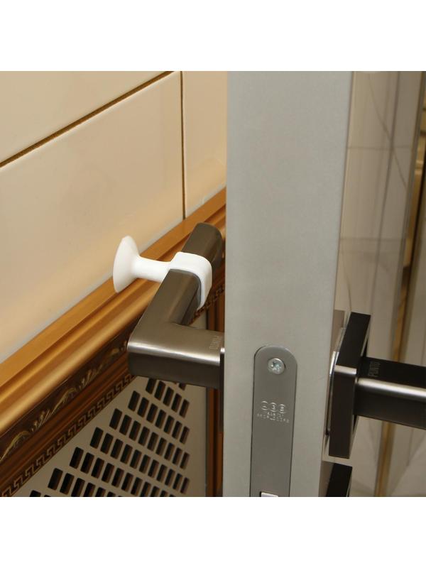 Дверной ограничитель LOCKLAND на ручку, d=15 мм, h=50 мм, цвет белый