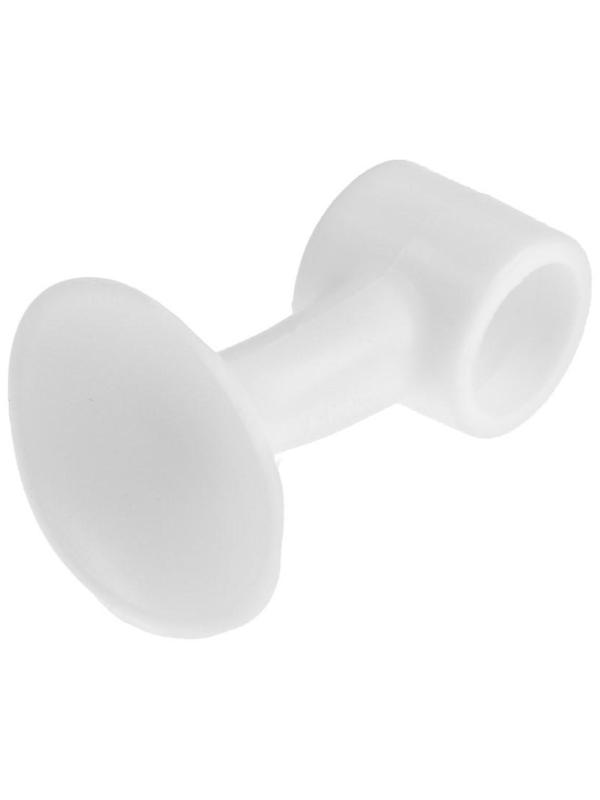 Дверной ограничитель LOCKLAND на ручку, d=15 мм, h=50 мм, цвет белый