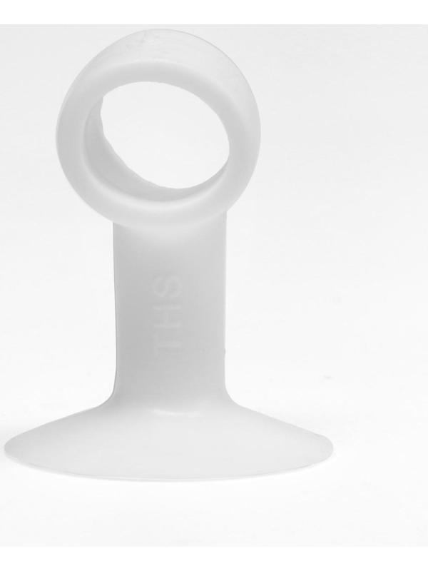 Дверной ограничитель LOCKLAND на ручку, d=15 мм, h=50 мм, цвет белый