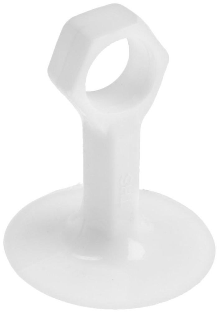 Дверной ограничитель LOCKLAND на ручку, d=18 мм, h=68 мм, цвет белый