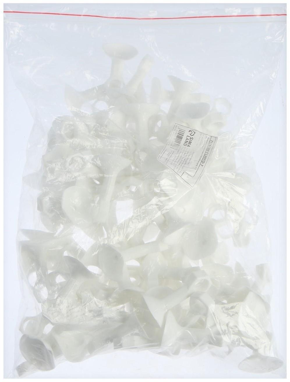 Дверной ограничитель LOCKLAND на ручку, d=18 мм, h=68 мм, цвет белый