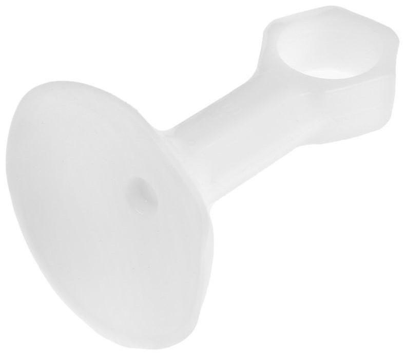 Дверной ограничитель LOCKLAND на ручку, d=18 мм, h=68 мм, цвет белый