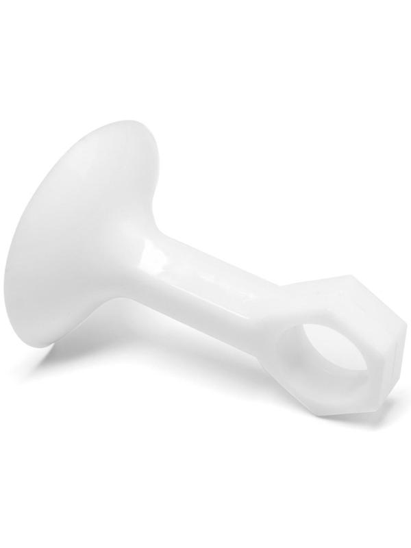 Дверной ограничитель LOCKLAND на ручку, d=18 мм, h=68 мм, цвет белый