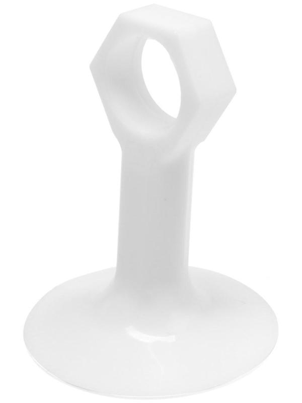 Дверной ограничитель LOCKLAND на ручку, d=18 мм, h=68 мм, цвет белый