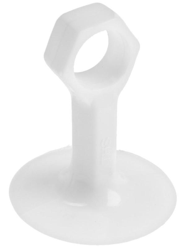 Дверной ограничитель LOCKLAND на ручку, d=18 мм, h=68 мм, цвет белый