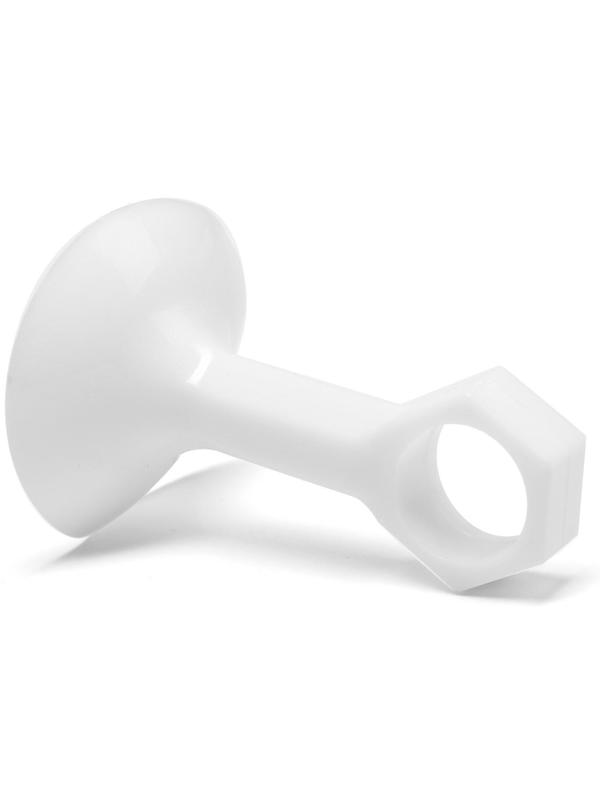 Дверной ограничитель LOCKLAND на ручку, d=18 мм, h=68 мм, цвет белый