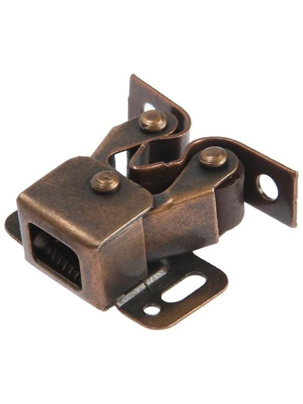 Двойная роликовая защёлка-стопор LOCKLAND, железная, цвет медь