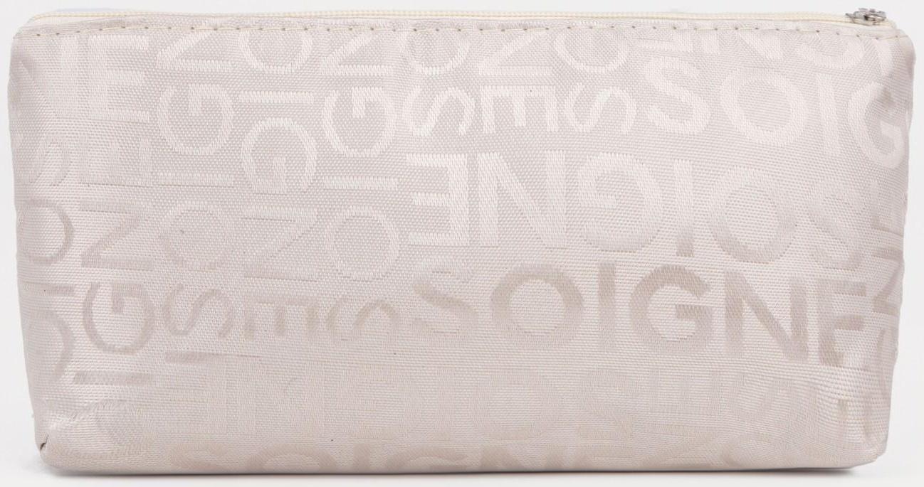 Косметичка на молнии, цвет белый