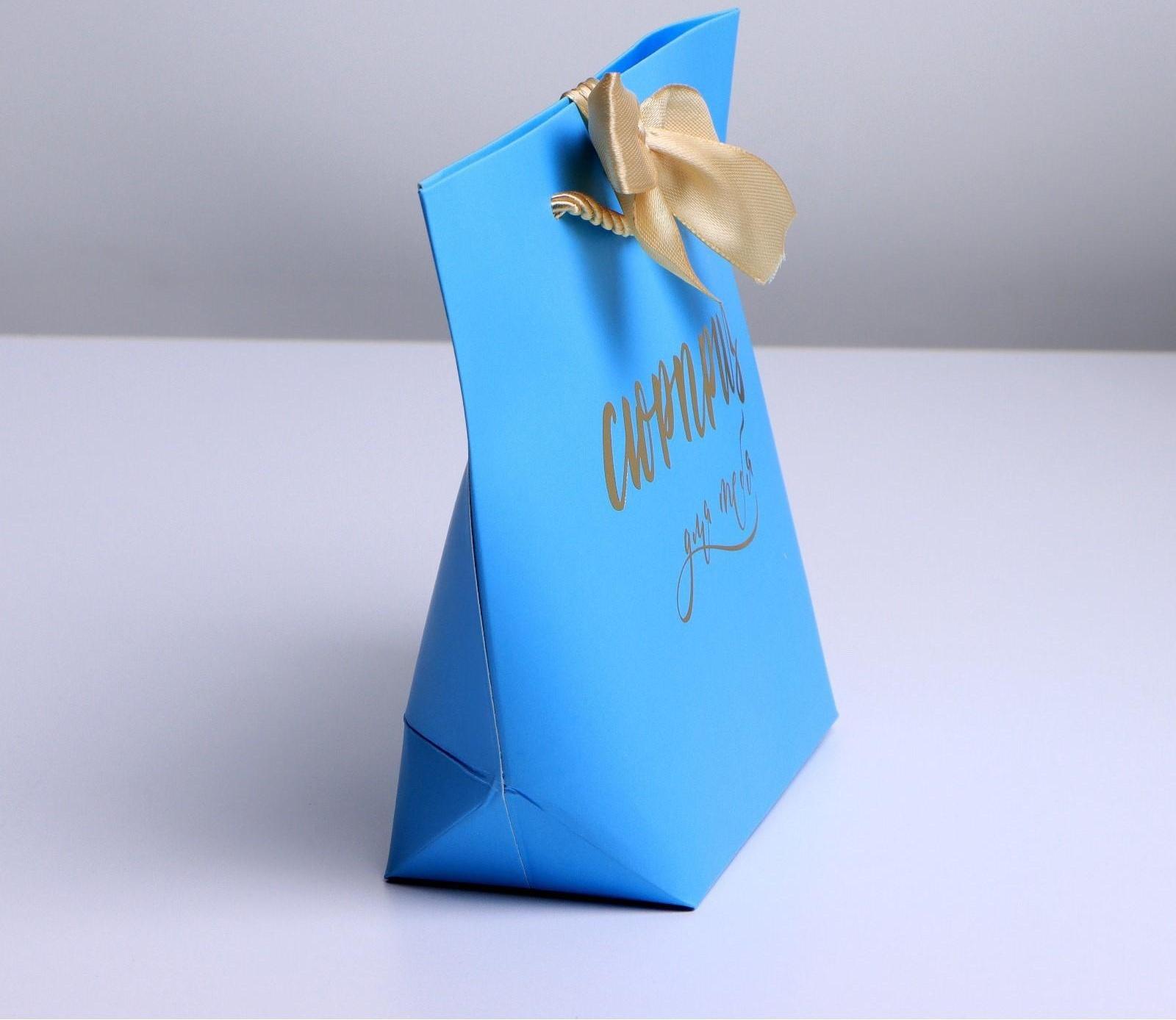 Пакет подарочный «Сюрприз», 14 х 17 х 7 см