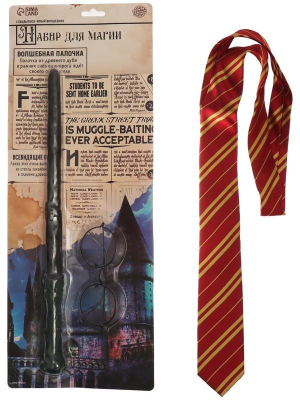 Набор для магии «Юный волшебник» (очки+ палочка+ галстук)