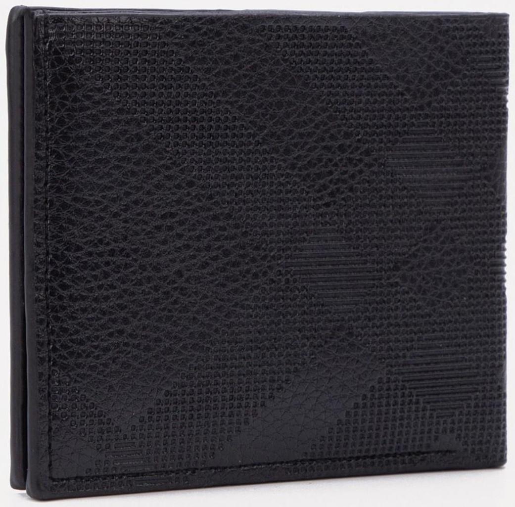 Портмоне без застёжки, для купюр, для карт, цвет чёрный