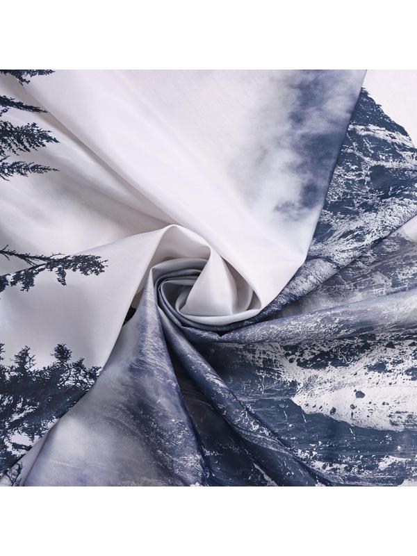 Штора для ванны Доляна «Сумерки», с люверсами, 180×180 см, полиэстер