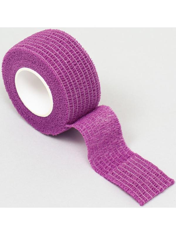 Бинт самофиксирующийся, 2,5 см х 4,5 м, фиолетовый