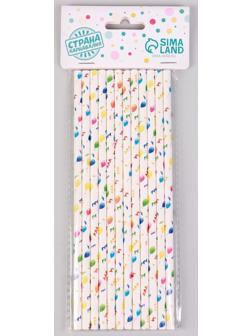 Трубочки для коктейля «Вечеринка», набор 12 шт.