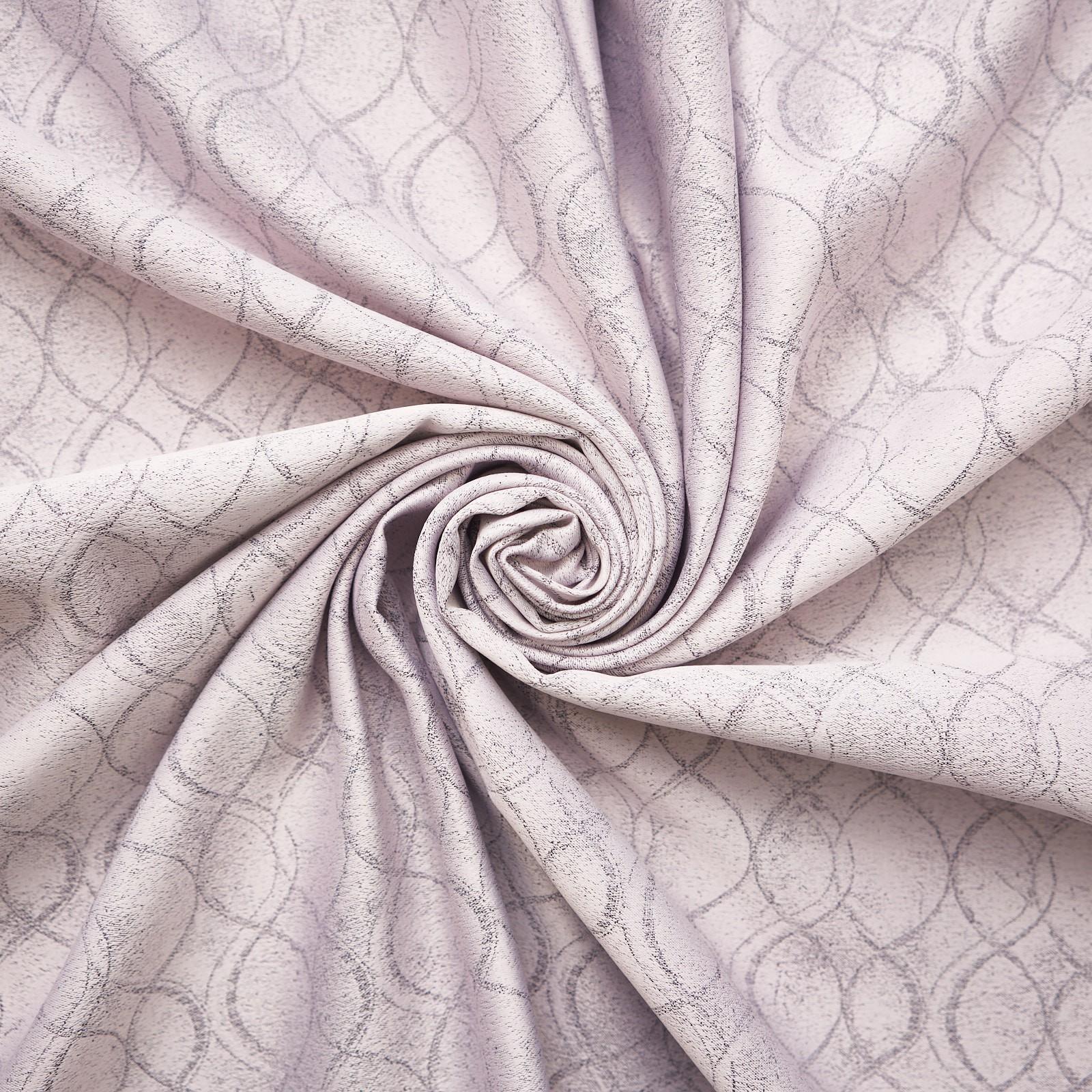 Штора портьерная жаккард Инфини 135х260см, розовый, пэ 100%